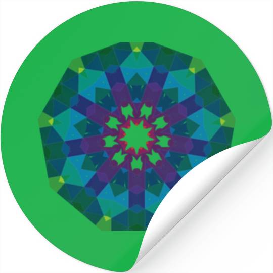 Dark Green Sign Stickers