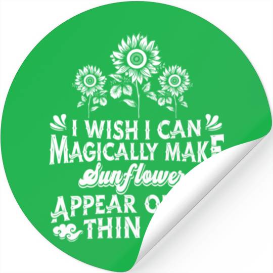 Garden Gardener Sunflower Gardening Stickers