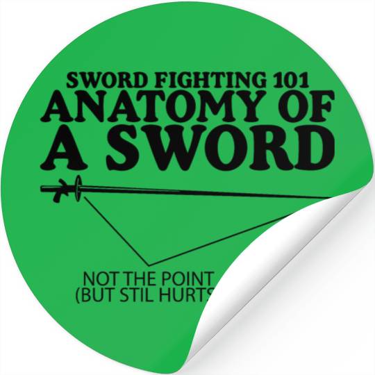 Sword Fighting 101 Anatomy Of A Sword 4 Stickers