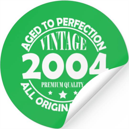 2004 vintage vintage retro birthday gift Stickers