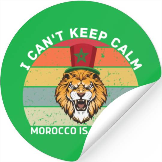 i can't keep calm morocco is playing Stickers