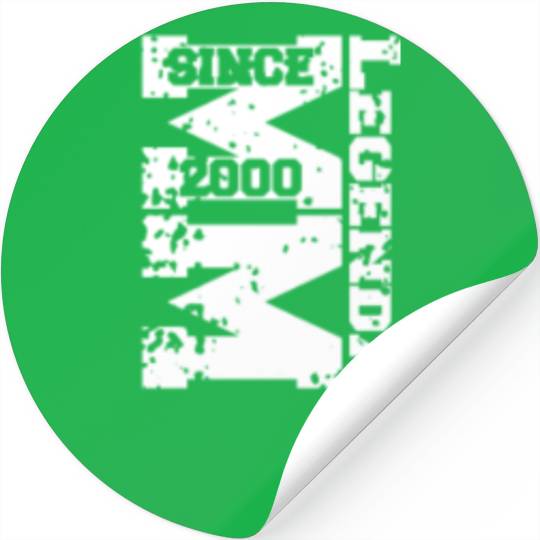 Birthday gift legandary vintage 2000 Stickers