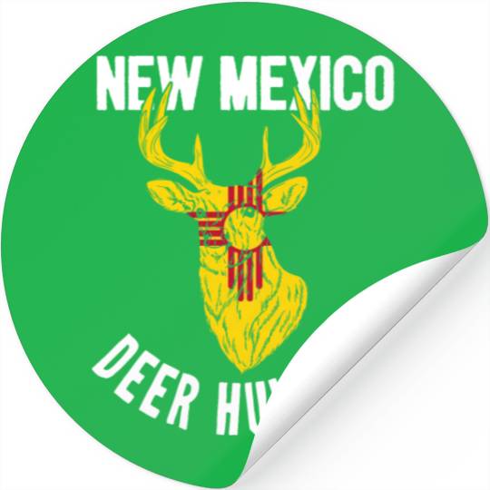 New Mexico Deer Hunting Buck Stag Hunter Stickers