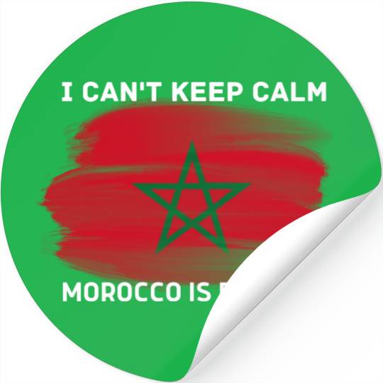 i can't keep calm morocco is playing Stickers