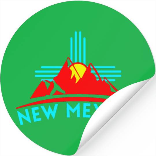 Zia Sun New Mexico Stickers