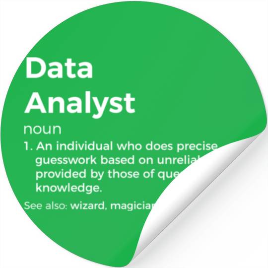 Data Analyst Definition Stickers