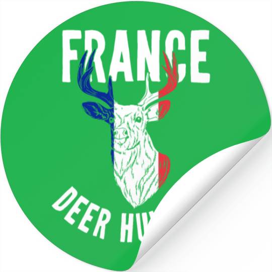 France Deer Hunting Buck Stag Hunter French Stickers