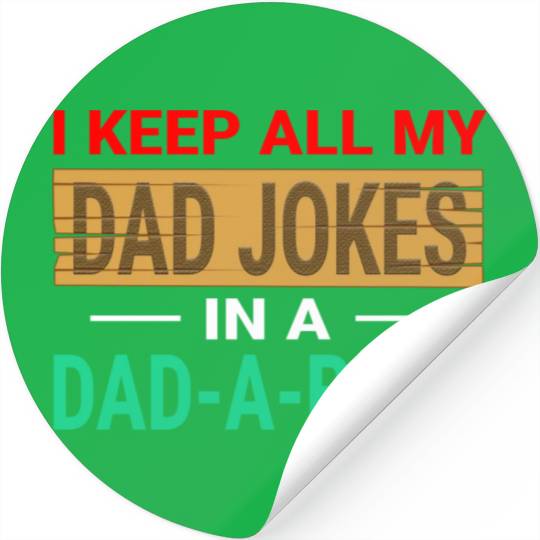 Funny dad jokes gift idea Stickers