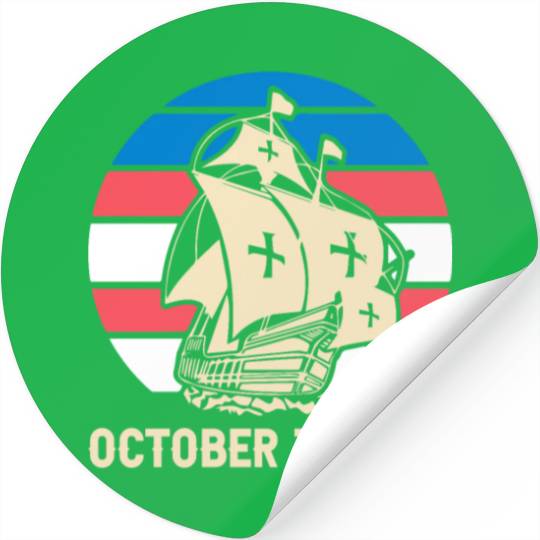 Columbus Day 1492 Stickers