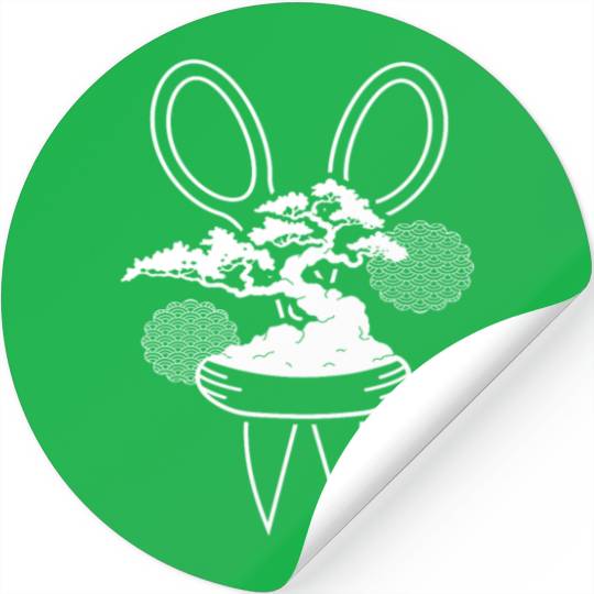 Bonsai Scissors Tree Garden Stickers