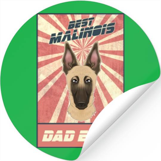 Best Belgian Malinois Dad Ever I Mechelaar Lover Stickers