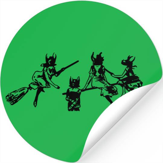 Bat Witches Stickers