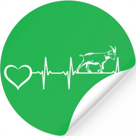 Goat Heartbeat Heart Goat Farm Goat Farmer Goat Stickers