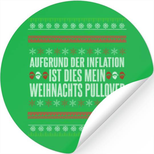 Funny inflation christmas saying Stickers