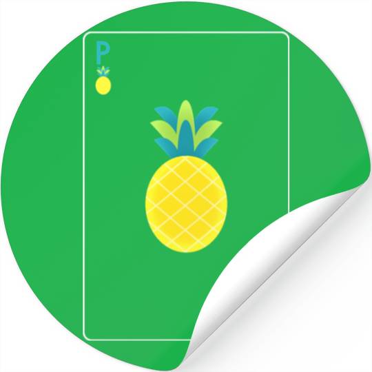 Open Faced Chinese Poker Pineapple Stickers