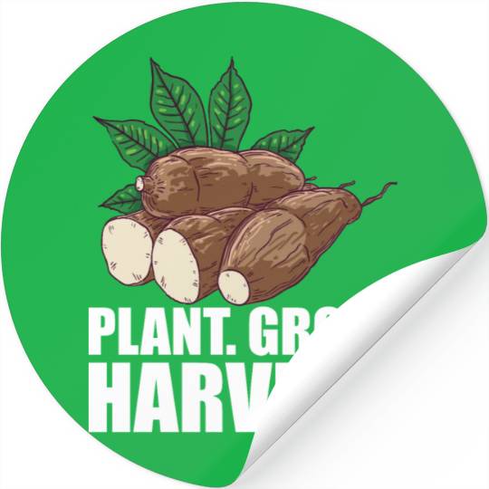 Cassava Farmer - Plant Grow Harvest Stickers