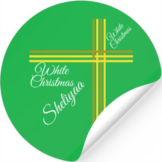 White Christmas Sheliyaa Stickers