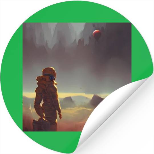 Mars exploring Stickers