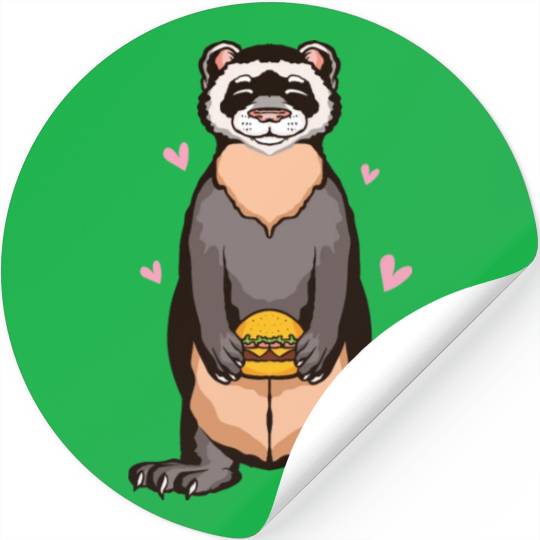 Otter eats burger Otter eats burger inspiration st Stickers