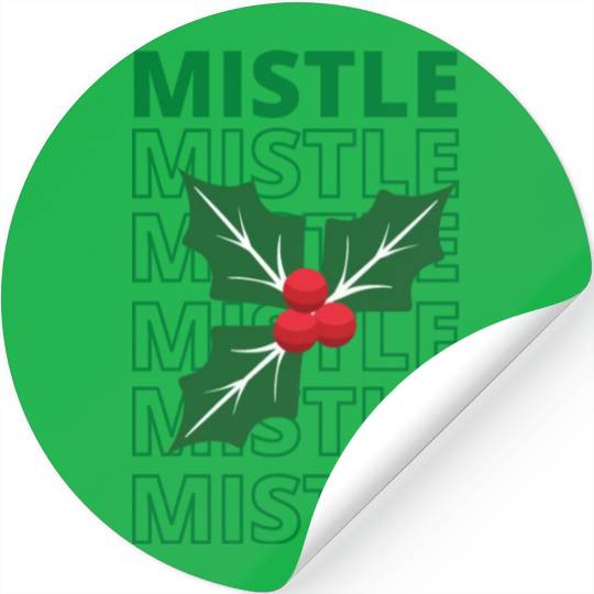 New Mistletoe Classic Stickers