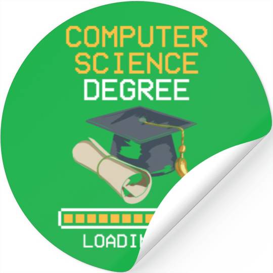 Computer Science Degree Loading Major Bachelor Mas Stickers