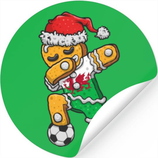 Christmas Stickers, Soccer Boy Jersey Dabbing
