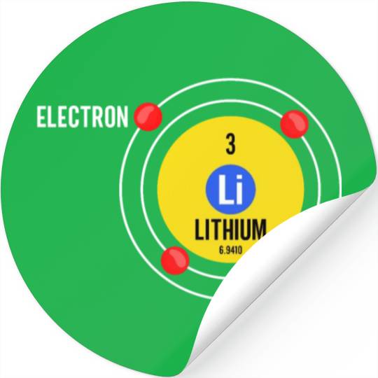 Lithium Atom Chemistry for Chemists Teacher Stickers