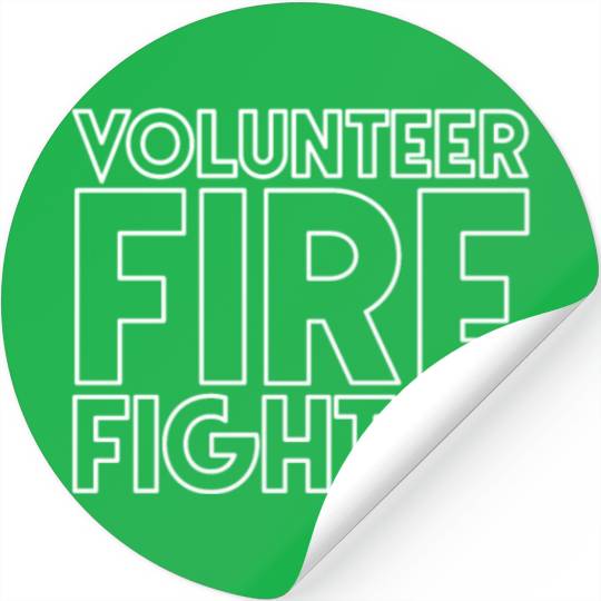 Volunteer Fire Fighter Fire Department Firefighter Stickers
