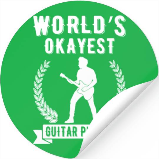 World´s Okayest Guitar Player Stickers