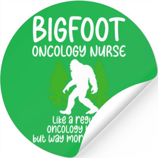 Bigfoot Party Supplies Bigfoot Oncology Nurse Stickers