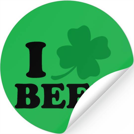 I Love Beer St Patricks Day Stickers
