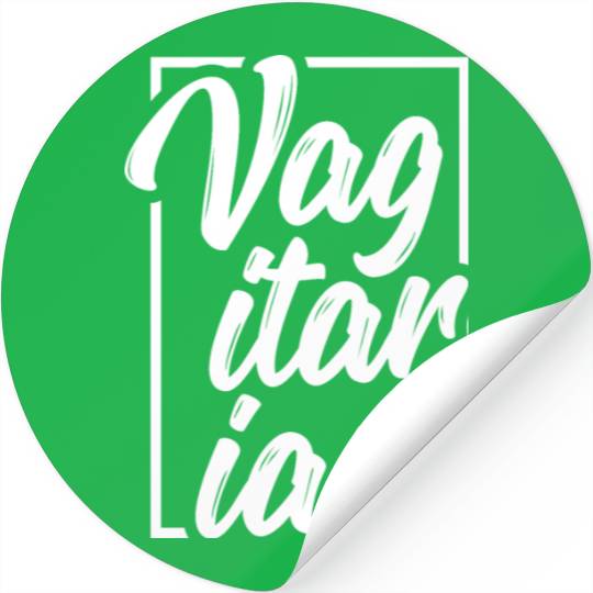 LGBT Gay Pride Lesbian Vagitarian Vegetarian Stickers