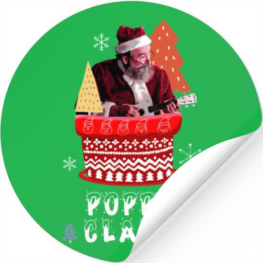 POPPY CLAUS MARRY CHRISTMAS Stickers