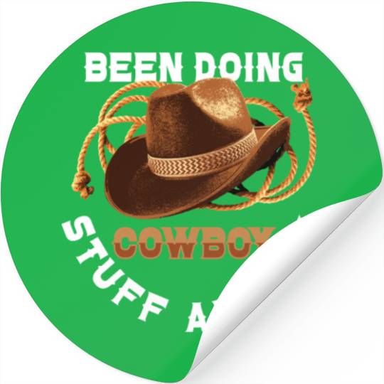 Cowboy Barn Bull Rider Rodeo Country Western Gift Stickers