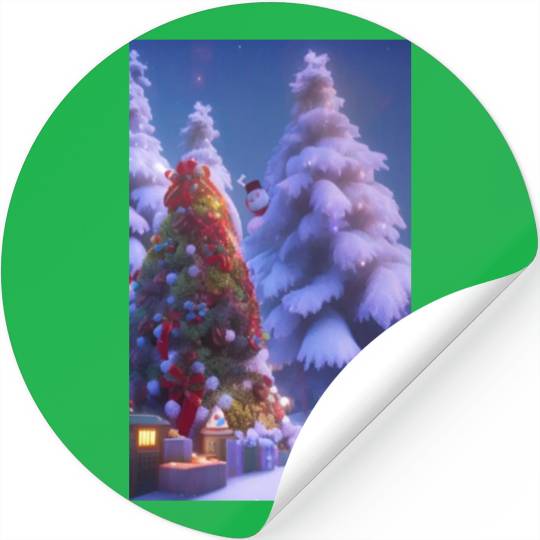 Christmas tree Christmas is approaching Stickers