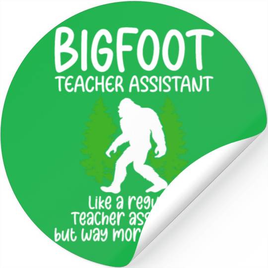 Bigfoot Party Supplies Bigfoot Teacher Assistant Stickers