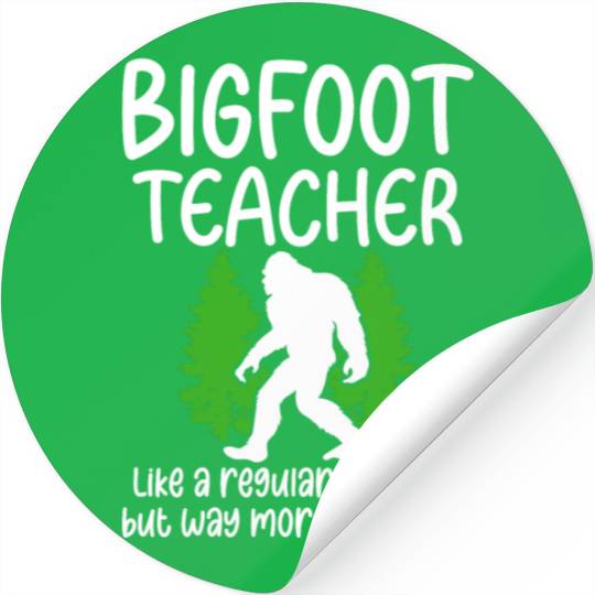 Bigfoot Party Supplies Bigfoot Teacher Stickers