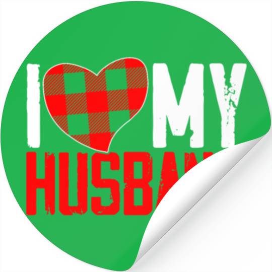 I Love My Hubby Valentines Day Marriage Cupid Love Stickers