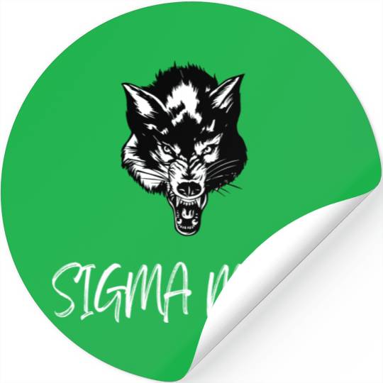 Lone Wolf Sigmamale Alfa Male Stickers