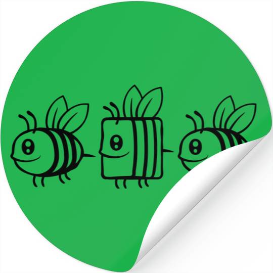 Comic bee bee different Stickers