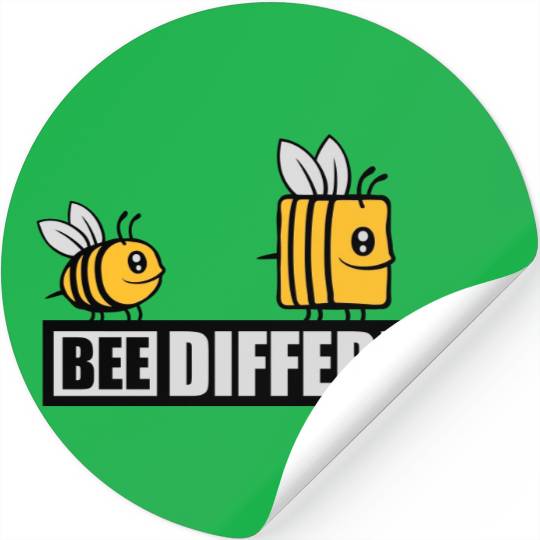 bee different saying quote Stickers