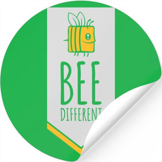 bee different saying quote Stickers