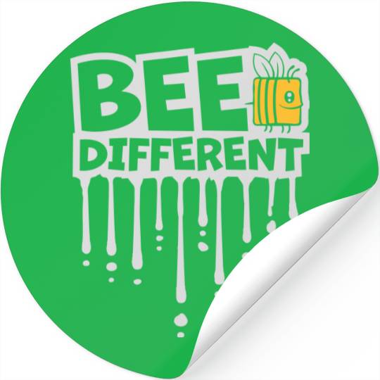 bee different saying quote Stickers
