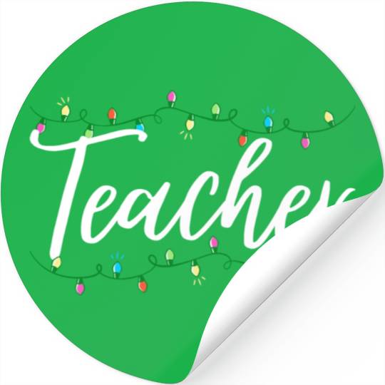 Xmas Teacher Holiday Christmas Stickers