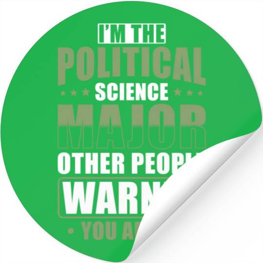 Political Science Major Stickers