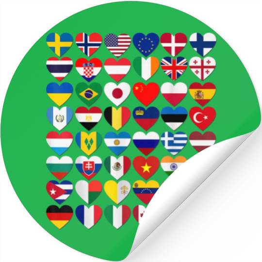Flags of the Countries of the World International Stickers