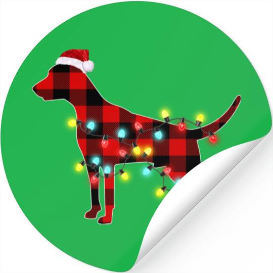 Weimaraner Christmas Dog Lover Pajamas Stickers