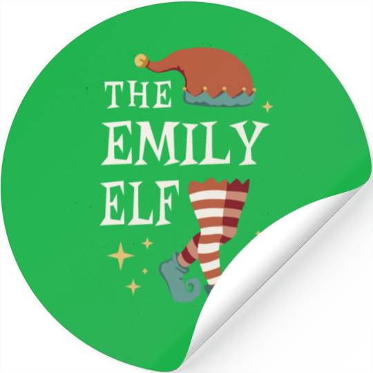 The Emily Elf - Christmas Pajama for Emily Stickers