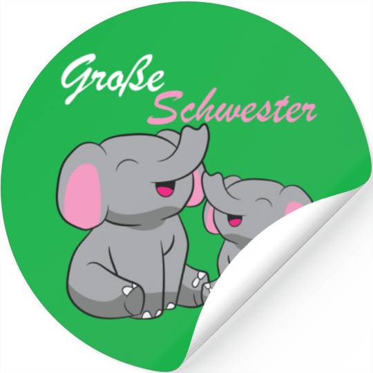 Elephants - Große Schwester Stickers