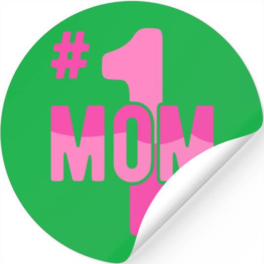 Hashtag Number One Mom Mothers Day Idea Mama Women Stickers